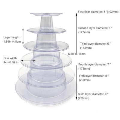 6-Layer Macarons Display Stand