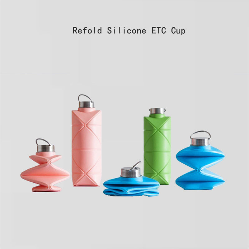 Folding Silicone Outdoor Sports Environmental Protection Handy Folding Cup