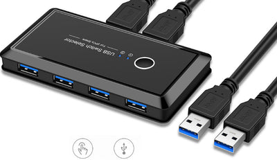 Usb Multi-Interface Two-In Four-Out Splitter