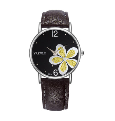 Korean Fashion Fashion Watch Commuter OL Wind Female Watch Four-Leaf Clover Quartz Watch Female Models