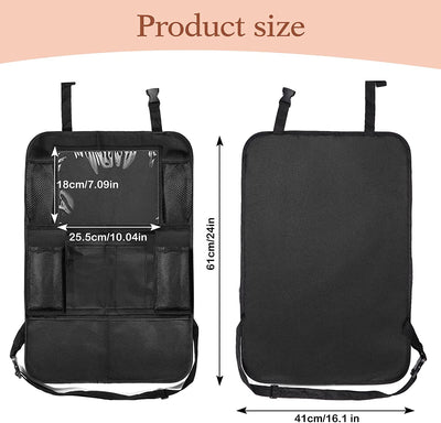 Protezione Sedile Auto Bambini - Copri Sedile Con 10 Tasche, Organizer per Sedile per Tablet Ipad 9.7'' E 10.5'', Organizzatore per Bottiglie Giocattoli Libri