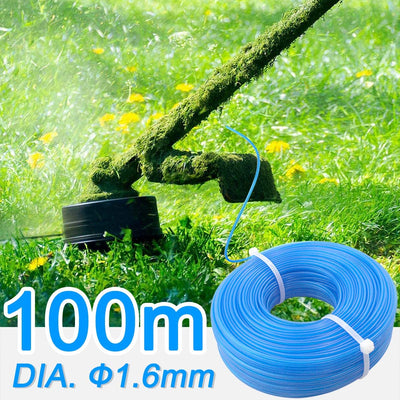 100M Filo per Tagliabordi Decespugliatori Strimmer Linee Tagliaerba 1,6 Mm in Nylon