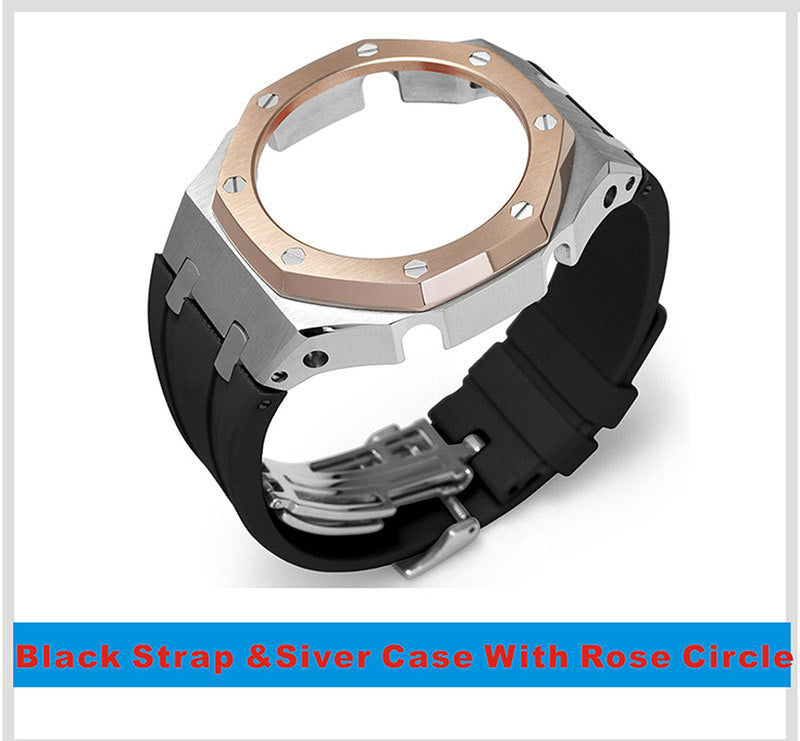 Tape Strap Metal Case Watch Accessories