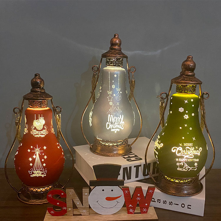 Decorate led oil lamp hotel family christmas