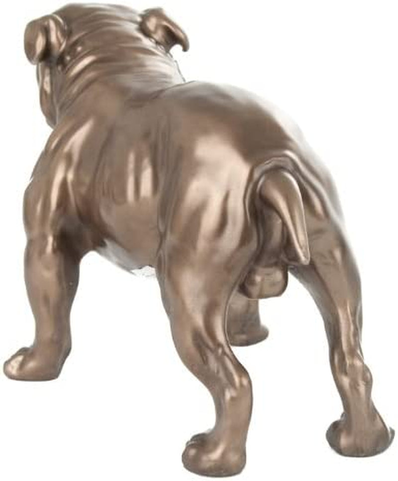 BRONZE BRITISH BULLDOG STATUE BULL DOG SCULPTURE ORNAMENT NEW by