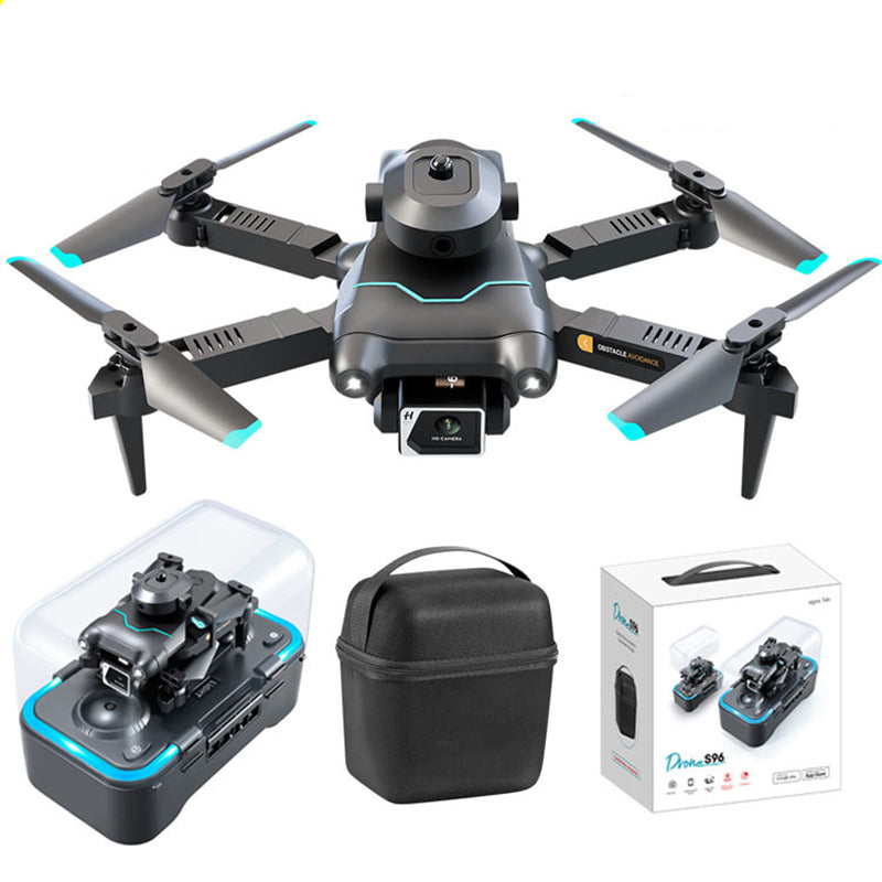 S96 Wifi FPV with 4K HD Dual Camera Obstacle Avoidance Optical Flow Positioning Foldable Integrated Storage RC Drone Quadcopter RTF