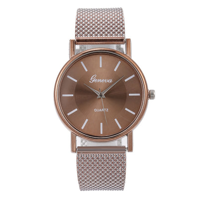 Mesh Belt Quartz Couple Watch