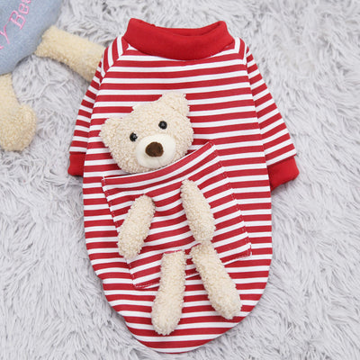 Cat Dog Pet Clothes for Small Dog Cute Sweater Spring Cat Cute Teddy Bear