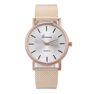 Mesh Belt Quartz Couple Watch