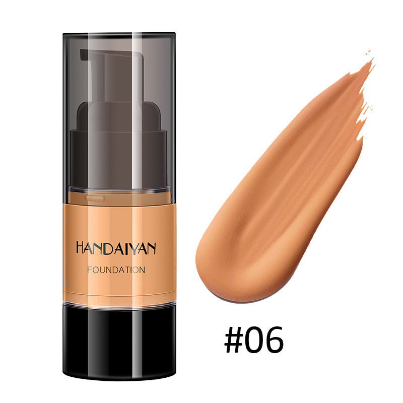 HANDAIYAN Full Cover Foundation Waterproof Moisturizer Fond De Teint Couvrant Face Liquid Foundation Base Makeup for Dark Skin