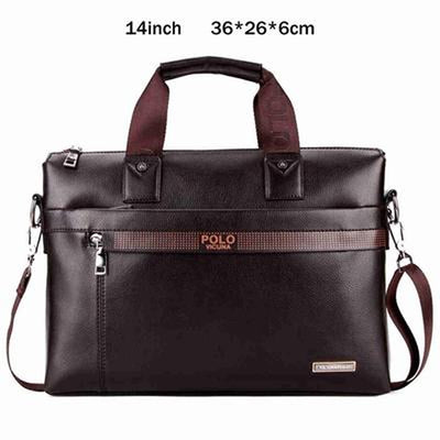 VICUNA POLO Business Solid Color Men Briefcases Luxury Brand