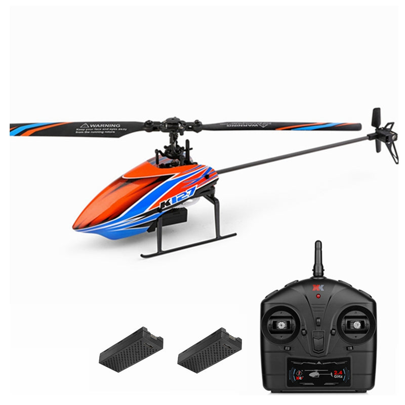 K127 4CH 6-Axis Gyro Altitude Hold Flybarless RC Helicopter RTF