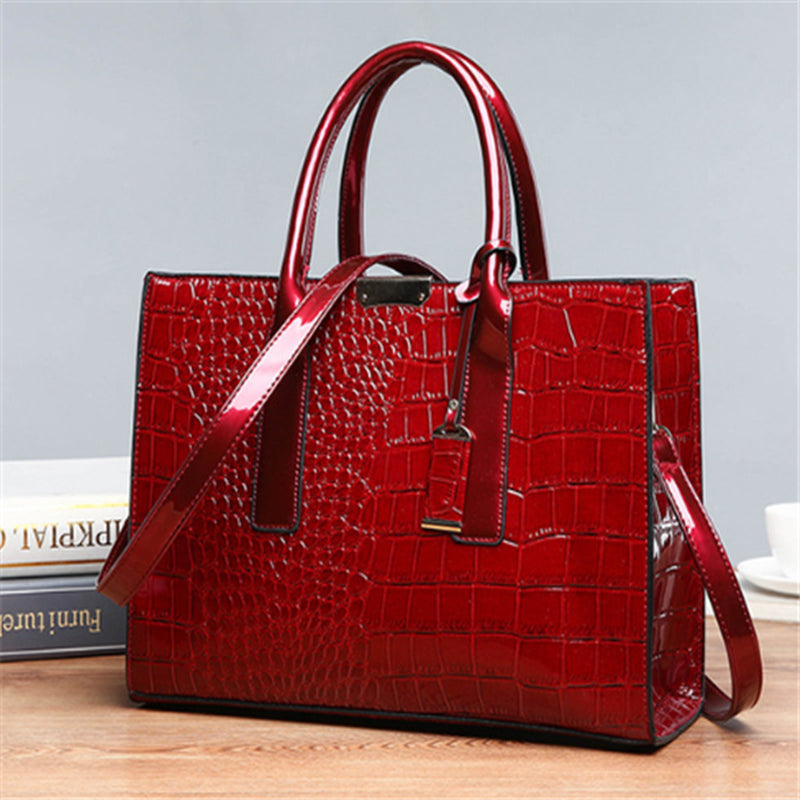 Diagonal Cross Bag Solid Color Stone Tote Bag