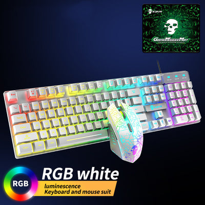 Kuiying T6RGB Luminous Keyboard and Mouse Set