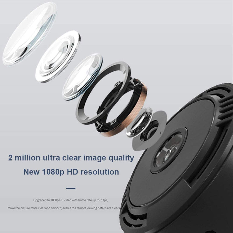 Telecamera Spia, 1080P HD Telecamera Nascosta Wifi Senza Fili Microcamera per Casa Lunga Durata Batteria Mini Videocamera Sorveglianza Interno Con Visione Notturna Rilevamento Di Movimento