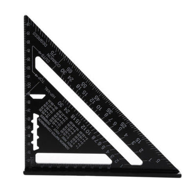 P 7 inch 12 inch aluminum profile black oxidation triangle 90 degree 45 degree triangle ruler square