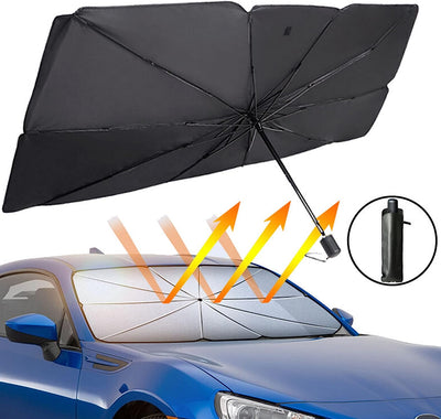 Parasole Auto – Ombrello Parasole Pieghevole per Parabrezza Interni Macchina – Schermo Anti-Uv Gladeshade per Automobile – Telo Proteggi Cruscotto Copriparabrezza Dal Sole Universale