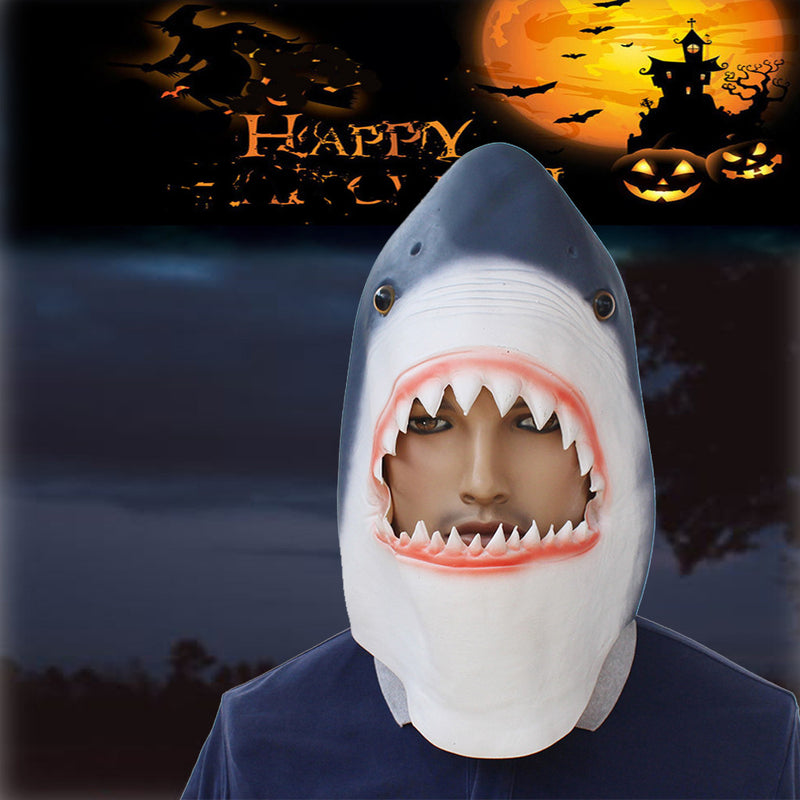 Christmas Halloween Latex Animal Head Mask Shark for All Occasions