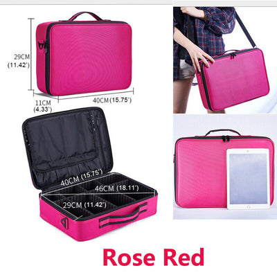 Large-Capacity Multifunctional Portable Cosmetic Bag