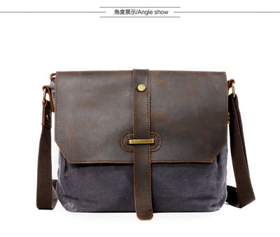 Men'S Canvas Shoulder Bag