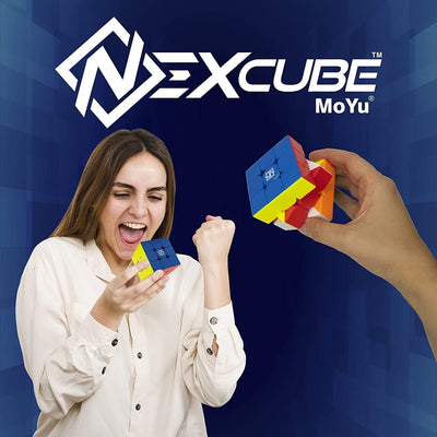 , Nexcube 3X3 Classic, Cubo per Speedcuber, Senza Adesivi Con Riposizionamento Preciso E Doppio Sistema Di Regolazione, Multicolore, ‎13.18 X 8 X 5.51 Cm; 72 Grammi