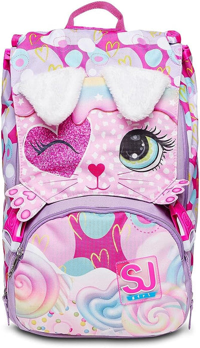 - Zaino Scuola, Estensibile Big HEART LOLLY, Rosa, Doppio Scomparto, Zaino Scuola E Tempo Libero