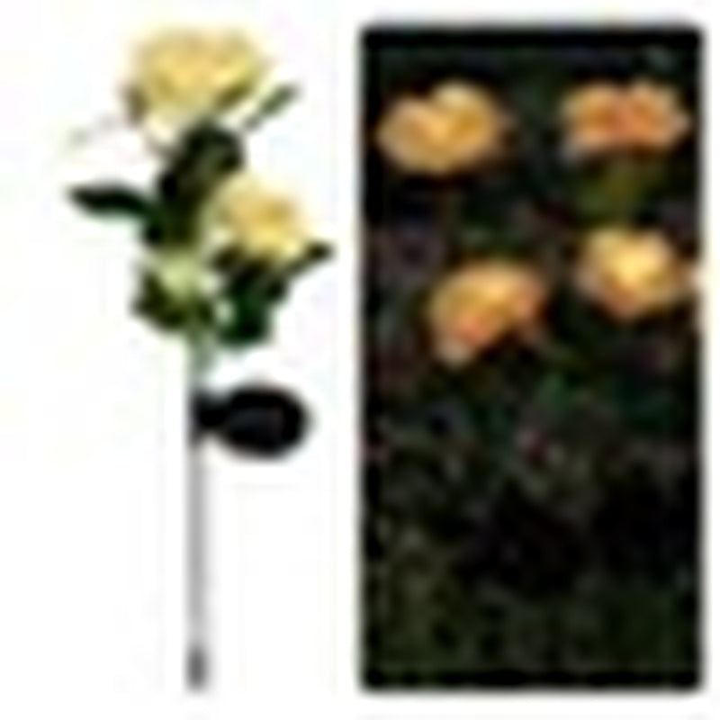 Outdoor Landscape Solar Rose 3-Head Courtyard Garden Ground Plug Lawn Lamp