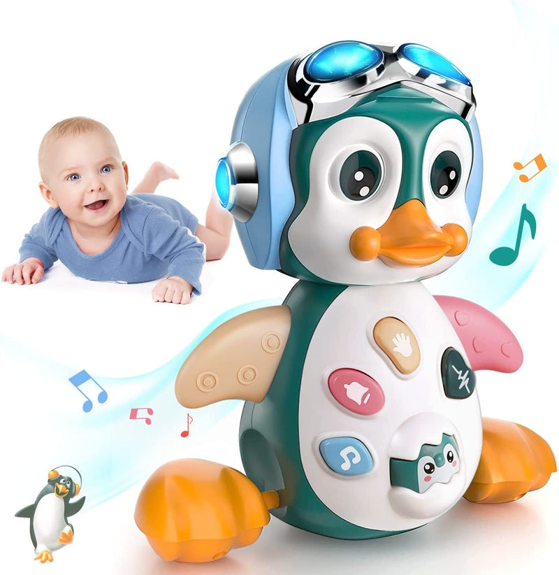 Giochi Musicali Bambini 1 Anno, Giochi per Gattonare Con Musica E Luci, Pinguino Giochi per Neonati 6-12 Mesi, Regali Di Compleanno Educativi Precoci 6 9 12 24 Mesi Più