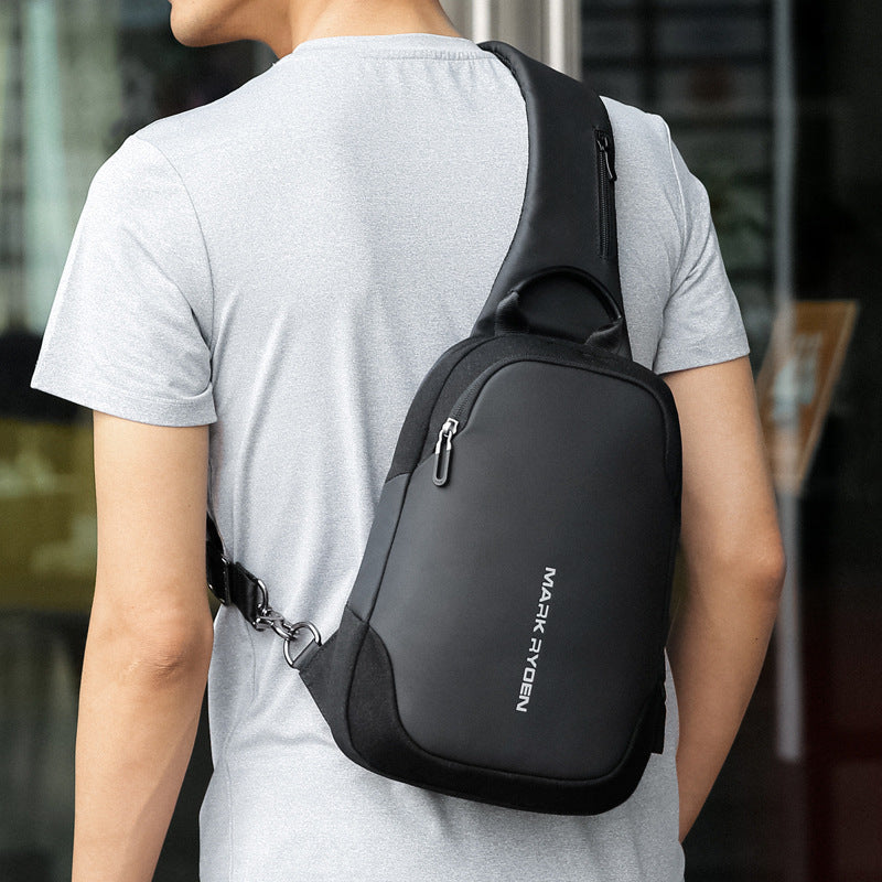 Chest Bag USB Anti-Theft Men&