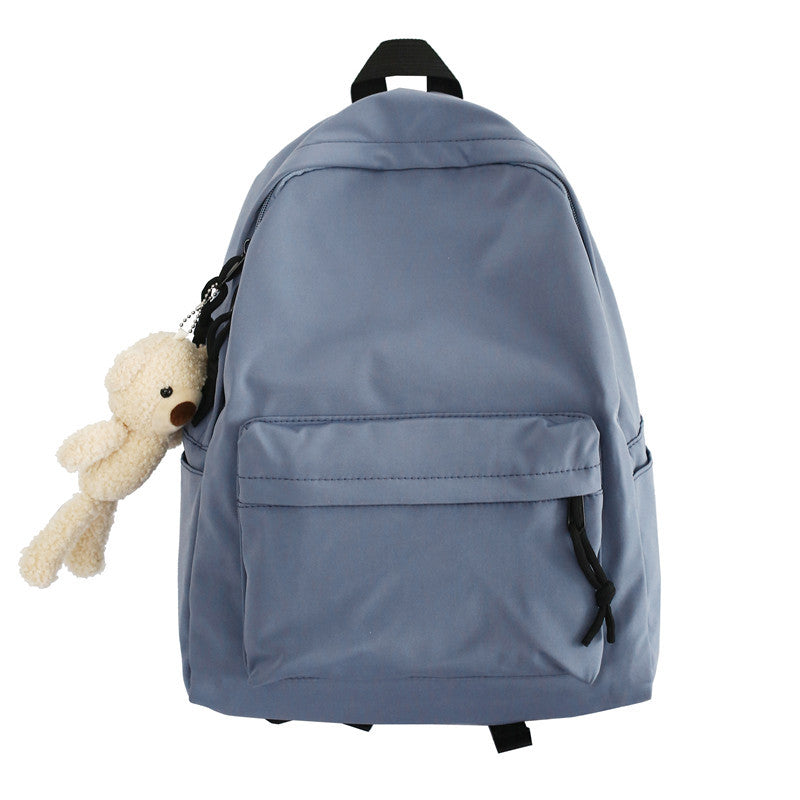 Mori Canvas Backpack Simple Style School Bag