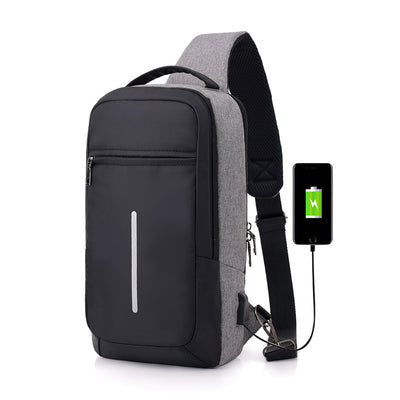 Anti-Theft USB Charging Chest Bag with You