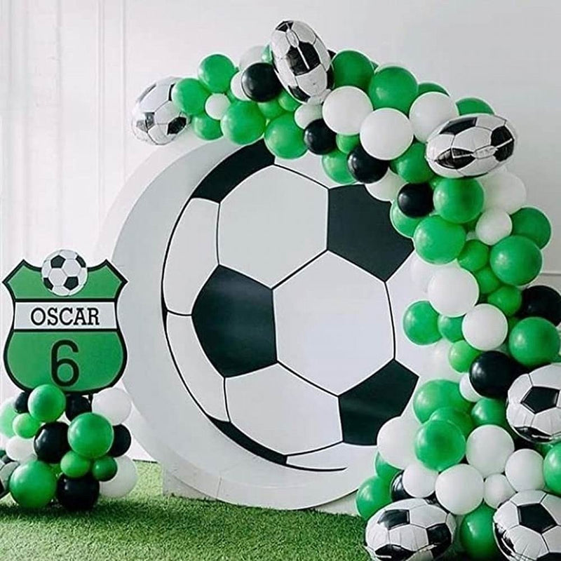 Scene Layout, Background Decoration, Football Latex Balloon Combination Suit