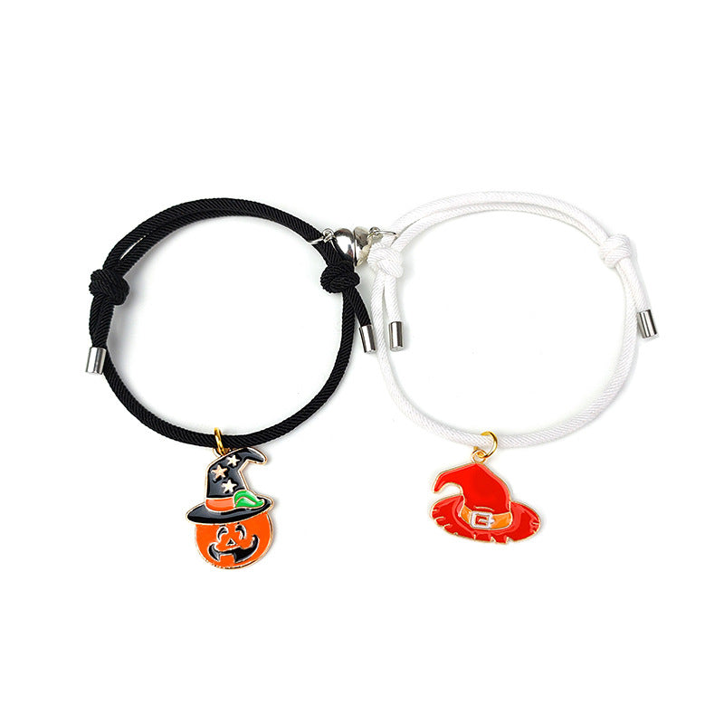 New Love Magnet Attracts a Pair of Halloween Lovers Bracelets