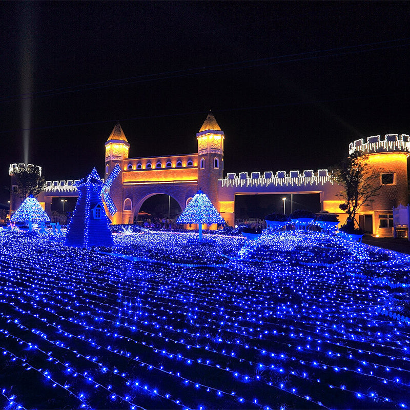 Christmas Decoration Lights Decorating the House