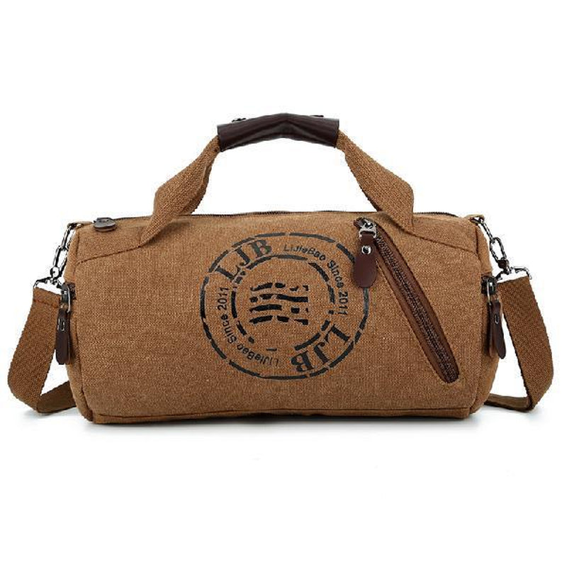 Canvas Large-Capacity Male and Female Students Portable Travel Shoulder Bag Luggage Bag Short-Distance Travel Bag Sports Gym Bag