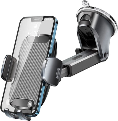 Porta Cellulare Da Auto [Super Potenza Di Aspirazione] Supporto Cellulare Auto Ventosa per Cruscotto/Parabrezza,360° Di Rotazione Braccio Estensibile Porta Telefono Auto per Iphone 14 Ecc