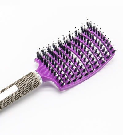 Curved Large Curved Comb, Boar Bristle Massage and Curly Hair Styling Comb