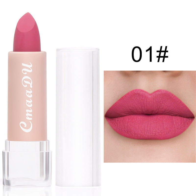 Cmaadu15 Color Matte Moisturizing Lipstick Waterproof Matte Lip Gloss