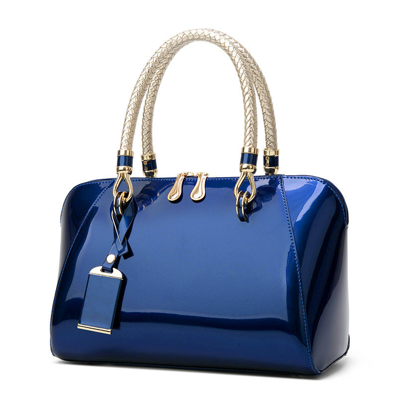 Patent Leather Handbags Shiny Handbag Fashion One-Shoulder Diagonal Bag