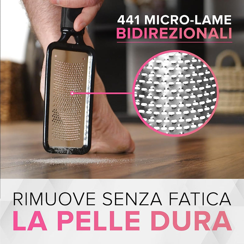 Lima per Piedi ULTIMATE Rimozione Della Pelle Dura - Raspa PROFESSIONALE per I Calli  MEGAFILE Pedicure Pietra Pomice