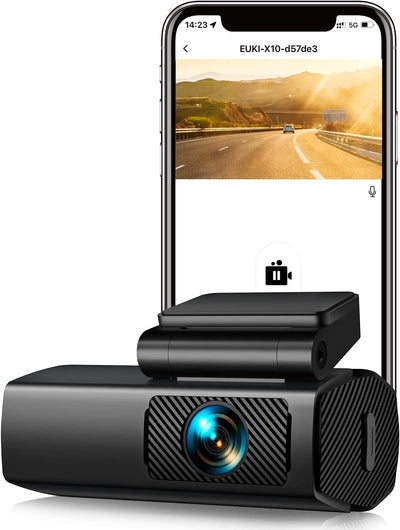 Dash Cam Wifi Telecamera per Auto, Controllo App, Full HD 1080P Super Visione Notturna, Grandangolare Di 170°, G-Sensor, Registrazione in Loop, WDR, 24H Monitor Di Parcheggio