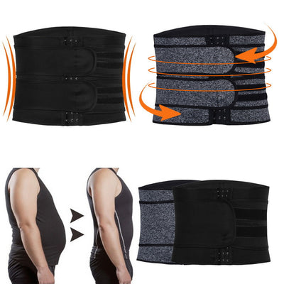 Men'S Breasted Abdomen Waist Belt Tight Waist Training Device Corset