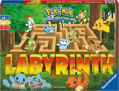 – Pokemon Labyrinth, Gioco Da Tavolo, Da 2 a 4 Giocatori, 7+ Anni