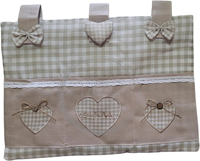 Copriforno Shabby Chic 40X50 Cm: Decorazione Cucina Con Chiusura a Velcro, Copertura per Forno Con Stile E Charm (MOD10 - Marrone)