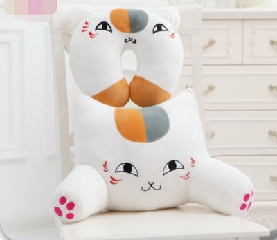 Cat Pillow Cushion Bed Back Cushion Cute Waist Cushion Office Sofa Pillow Lumbar Cushion Car Pillow