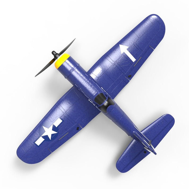 Three Batteries- Mini F4U EPP 400Mm Wingspan 2.4G 6-Axis Gyro One Key Return Aerobatic Indoor RC Airplane Trainer Fixed Wing RTF for Beginner