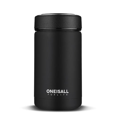 ONE IS ALL Men Gift Bottles 400Ml Insulated Cup 304 Stainless Steel Mug Water Bottle Vacuum Flask Coffee Wine Mug