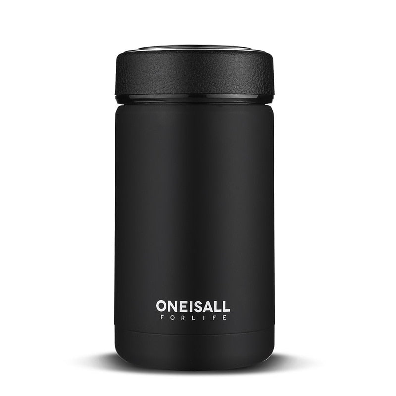 ONE IS ALL Men Gift Bottles 400Ml Insulated Cup 304 Stainless Steel Mug Water Bottle Vacuum Flask Coffee Wine Mug