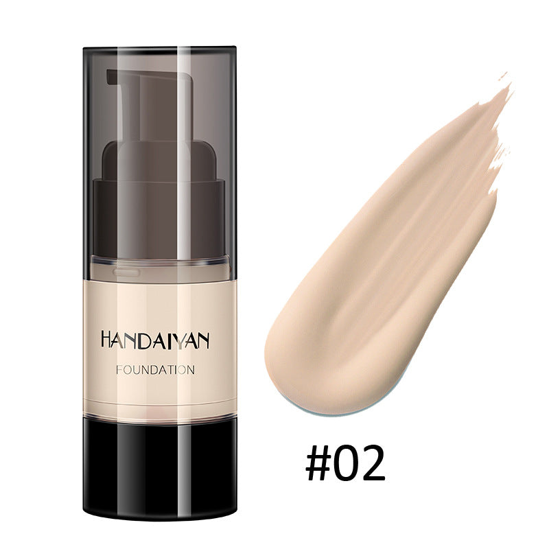 HANDAIYAN Full Cover Foundation Waterproof Moisturizer Fond De Teint Couvrant Face Liquid Foundation Base Makeup for Dark Skin