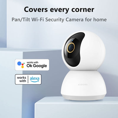 Mi Smart Camera C300 2K, Telecamera Wifi Interno Sorveglianza, Rilevamento Umano Intelligente AI, Risoluzione 2K, Rilevamento Umano Con IA -Lente 6P Apertura F1.4, Bianco